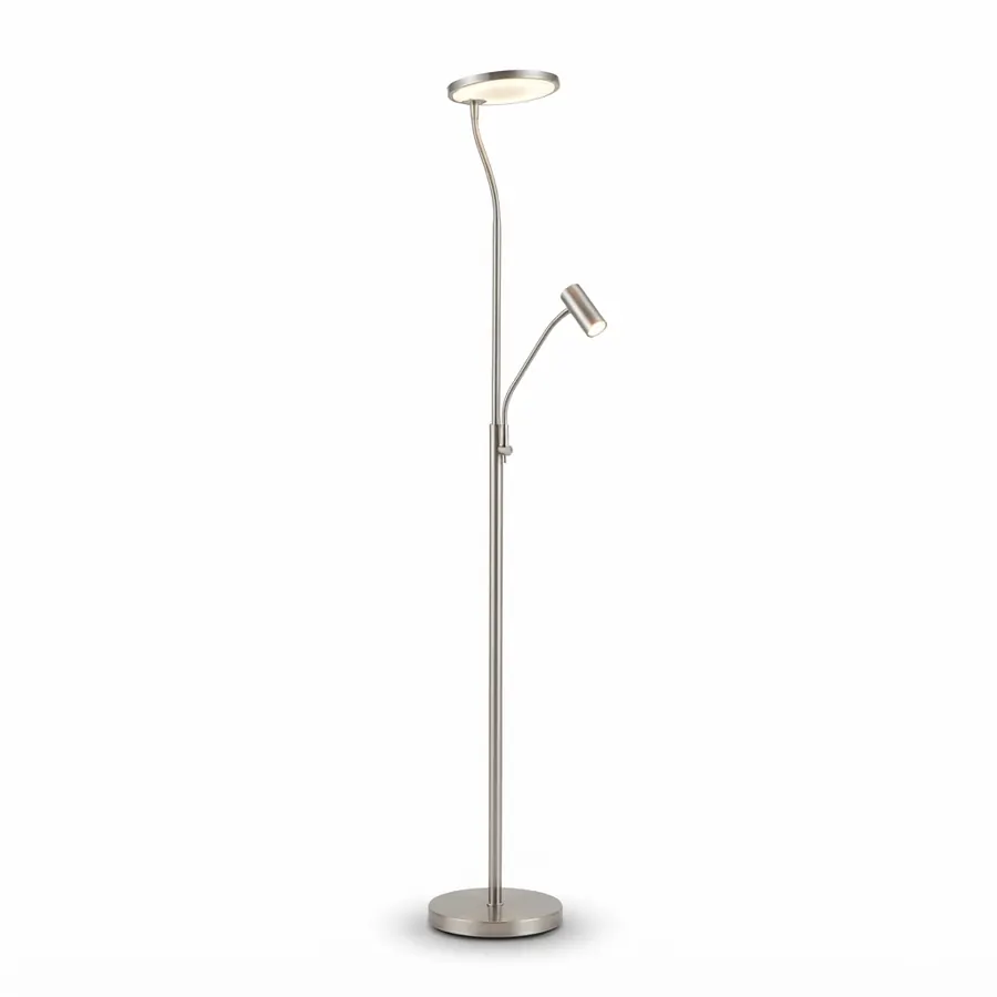 Lámpara de pie LED Burkina satin