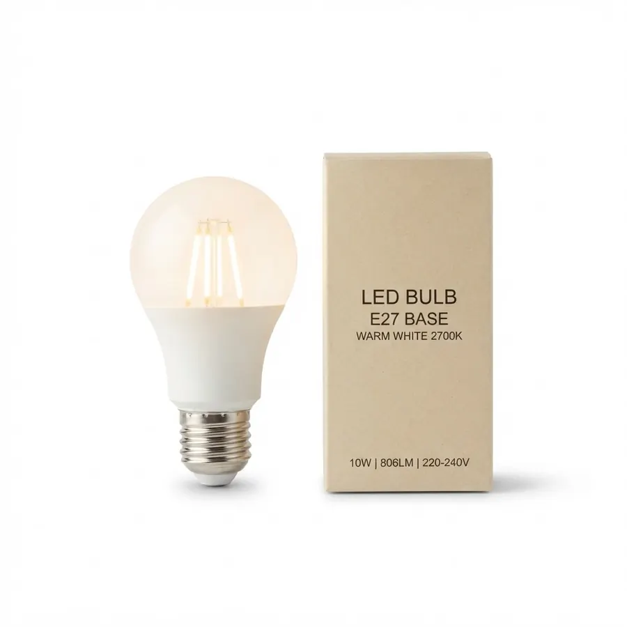 Lámpara LED 9 W E27 luz cálida